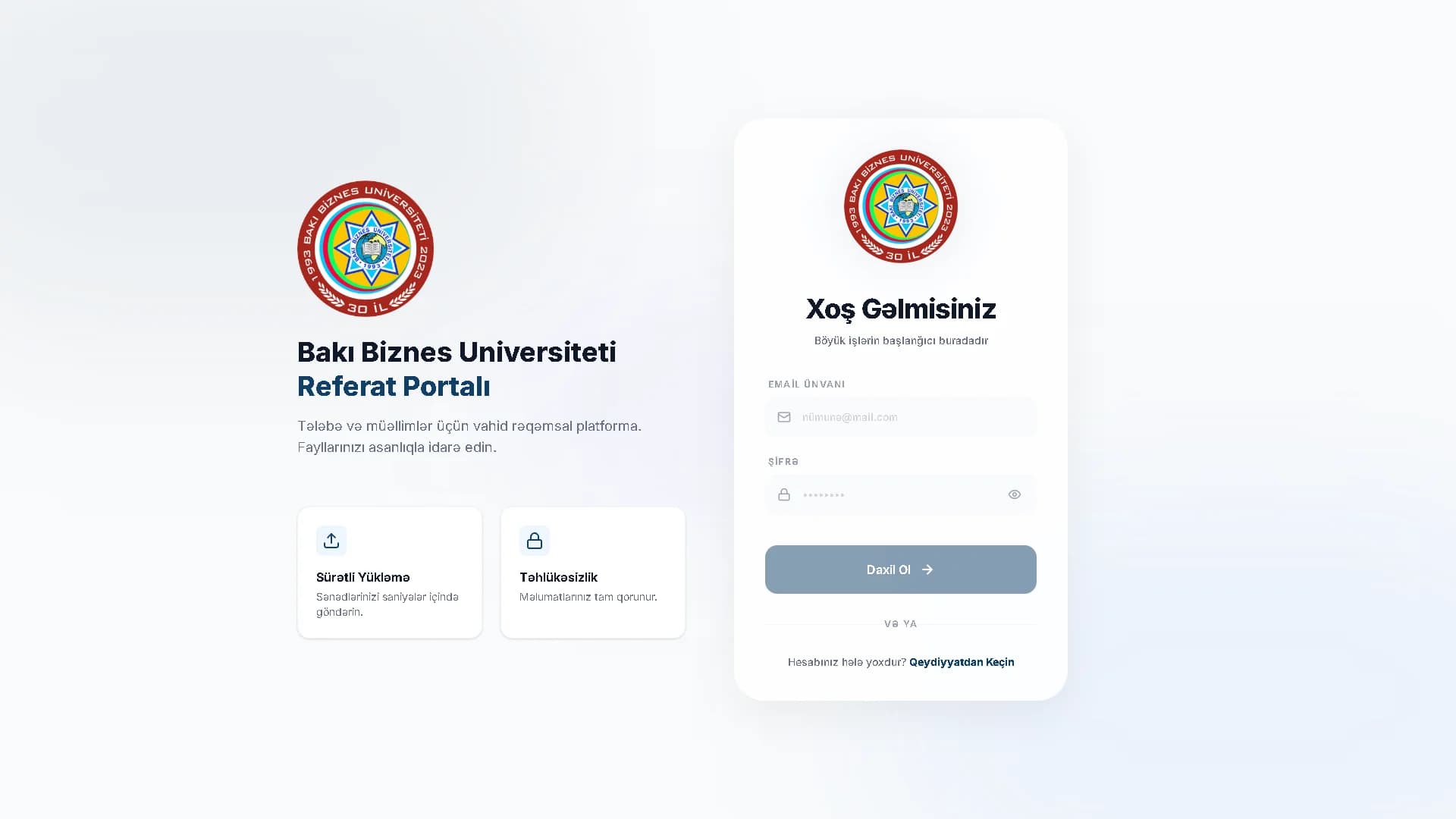 Bakı Biznes Universiteti Fayl Sistemi